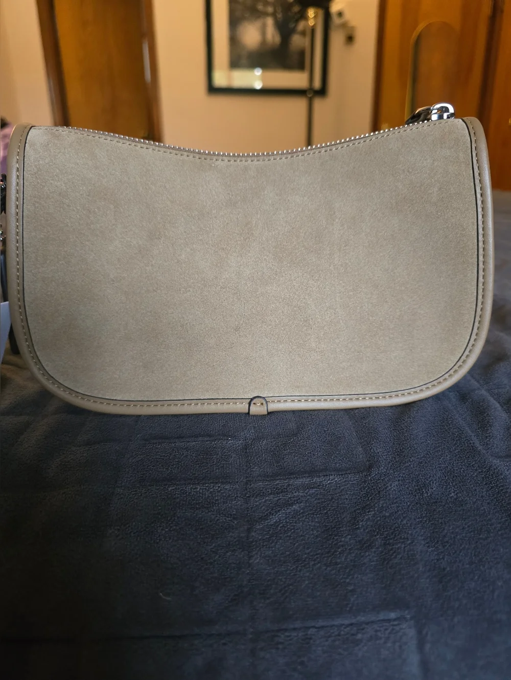 Coach Full Size Swinger in Peanut Suede - Picture 2 of 6